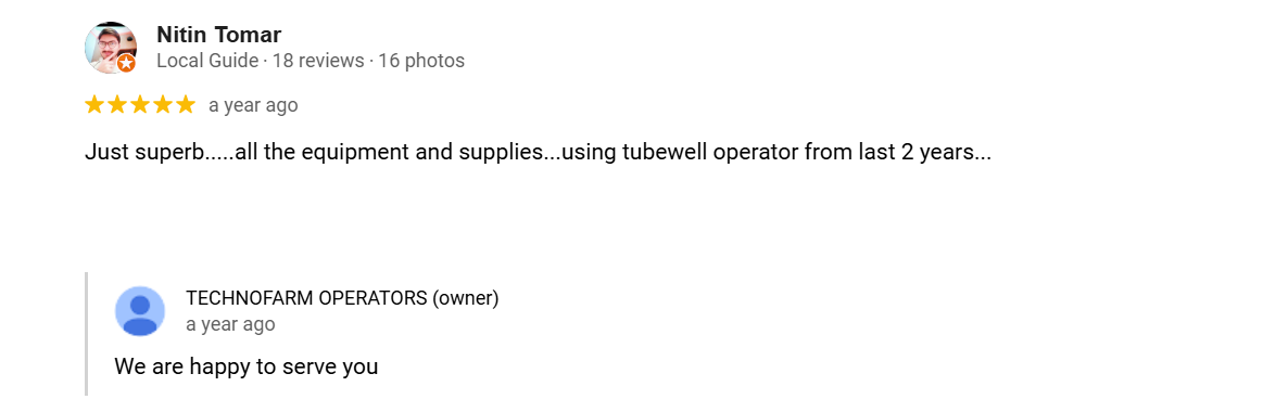 TechnoFarm Testimonial 7
